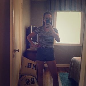 Black and white T-shirt